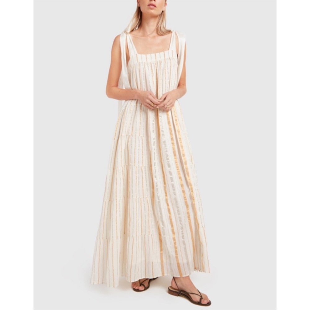 Aish Rayna Striped Long Dress Size: M can fit all S/M/L